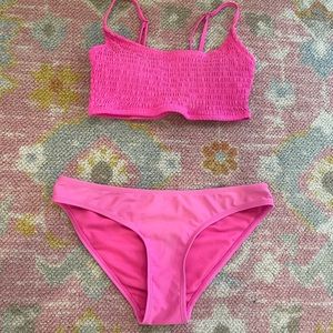 Pink Cabana del Sol bikini set
